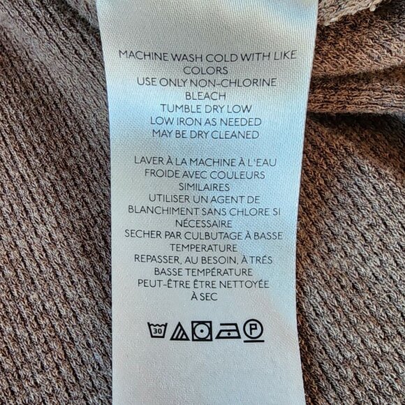 Free People We The Free Womens Small Top Anakin Thermal V-neck Thumb Holes Boho - Picture 8 of 11